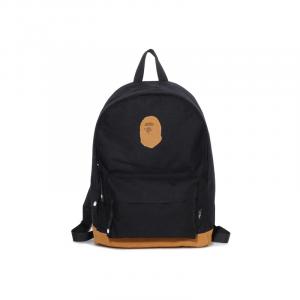 A BATHING APE Смесовый рюкзак унисекс черный темно-синий бежево-желтый, Black BKX