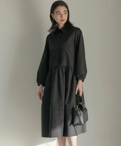 Платье с мягкими складками и крестиком Suite, цвет Black [005]