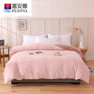 Fuanna Пододеяльник 220х240 см, велюр, двусторонний флис, цвет Cream Powder + Berry Powder