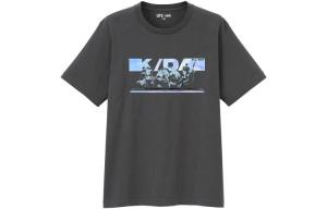 Футболка League Of Legends X унисекс темно-серая Uniqlo, темно-серый