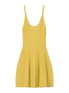 Вязаное платье Bershka, Yellow