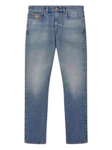 Versace джинсы с декором Medusa Biggie, синий