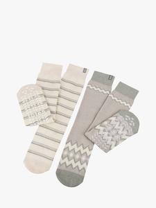 Оригинальные носки-тапочки totes, цвет Fairisle / Plain