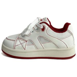 Низкие женские кроссовки City camel, White Red