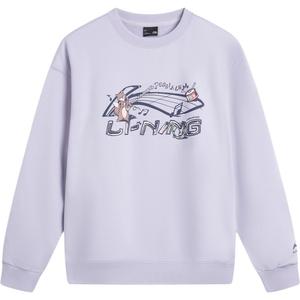 Толстовка Sports Life Collection женская морская соль пурпур LINING, фиолетовый