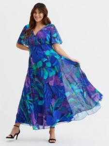 Платье изабель с цветочными листьями Scarlett & Jo, разноцветный