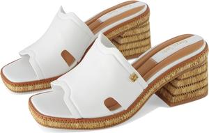 Сандалии Franco Sarto Florence Fashion Slide Heeled Sandals, цвет White Leather