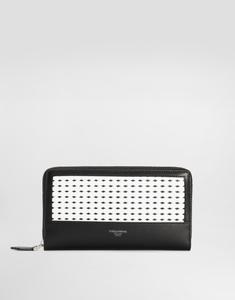 Плетеный кошелек из телячьей кожи plongé DOLCE & GABBANA, мультиколор