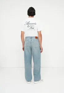 Ультра-Широкие джинсы средней ширины Abercrombie & Fitch, Blue Denim