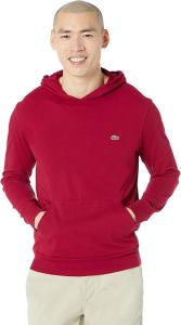 Lacoste толстовка с длинным рукавом и центральным карманом, футболка-джерси, Th9349, Bordeaux