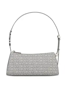 Сумка-тоут с логотипом DKNY, серый