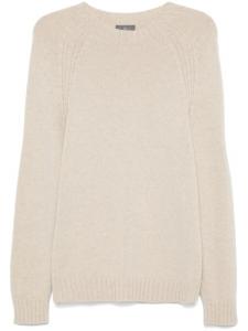 Eric Bompard свитер с круглым вырезом и рукавами реглан, нейтральный цвет