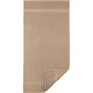 Полотенце Diamant однотонное с узкой каймой, 100% хлопок Egeria, светло-коричневый
