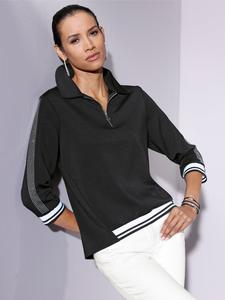 Рубашка поло с длинными рукавами черного цвета creation L