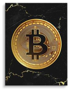 Картина на холсте ArtMind Bitcoin - gold, многоцветный