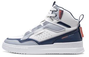 Обувь для скейтбординга Мужская с высоким верхом бежево-синяя Xtep