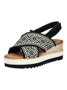 Сандалии на плоской подошве TOMS, черный