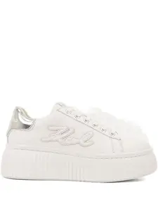 Кроссовки с нашивкой-логотипом KARL LAGERFELD, белый