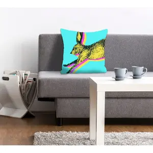 Декоративная подушка queence Funny Bunny с забавным зайчиком Queence, Bunt + bedruckt