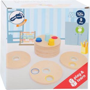 Деревянный пазл SmallFoot для обучения логическому мышлению детей. Small Foot Design