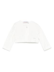 Monnalisa укороченный кардиган, нейтральный