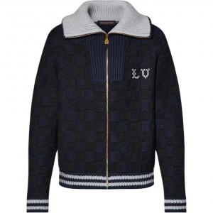 Мужской свитер FW25 Louis Vuitton, темный синий