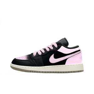 Jordan Баскетбольные кроссовки Air 1 Cherry Blossom Powder 1, износостойкие, винтажные, розовые, унисекс