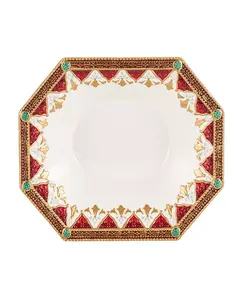 Большая сервировочная миска Noel Holiday, 11,5 дюймов Fitz And Floyd, red