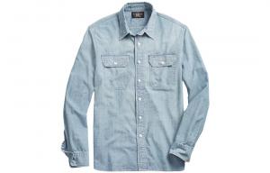 Polo Ralph Lauren Мужская рубашка светло-голубого цвета