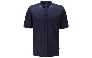 Футболка поло мужская тёмно-синяя HUGO BOSS