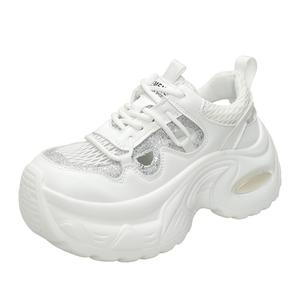 Xingdiman Женские белые кроссовки Low Top Chunky, цвет White