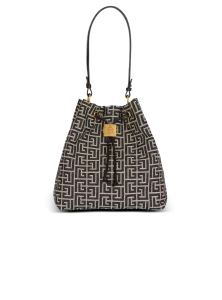 Рюкзак из жаккарда с монограммой Pulse Balmain, черный