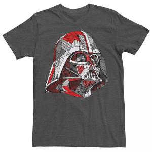 Мужская футболка с абстрактным рисунком в виде шлема Дарта Вейдера Star Wars