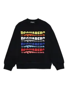 Толстовка с логотипом DSQUARED2 KIDS, черный