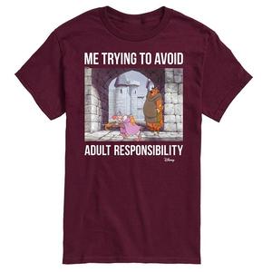 Мужская футболка с рисунком Робин Гуда Disney's, цвет Maroon