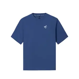 Anta Мужская футболка из баскетбольной коллекции Wolong синего цвета