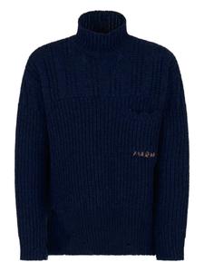 Водолазка в рубчик Marni, синий