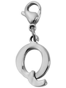 Adeliás Универсальный кулон - кулон в виде буквы из нержавеющей стали серебристого цвета