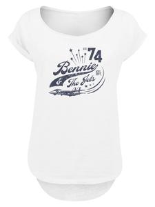 Длинная футболка Элтона Джона Бенни и The Jets белого цвета F4NT4STIC