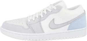 Мужские кроссовки Nike Air Jordan 1 Retro Low OG, White/Sky Grey-Football Grey