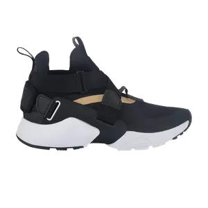 Кроссовки Nike Huarache City GS 'Black Metallic Gold', черный