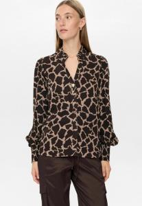 Блуза Nümph NUHANA, Black Coffee/Dark Brown