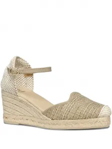 65-миллиметровые плетеные эспадрильи с ремешком на щиколотке Geox, нейтральный
