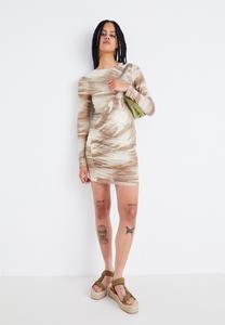 Платье свободного кроя NMLESLEY RUCHING SHORT DRESS Noisy May, цвет Beige
