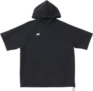 Толстовка New Balance BP Fleece с коротким рукавом (MT41708) для мужчин и женщин, идеально подходит для бейсбола и тренировок, черный