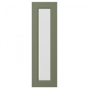 Дверь стеклянная, серо-зеленая, 30х100 см, Axstad IKEA