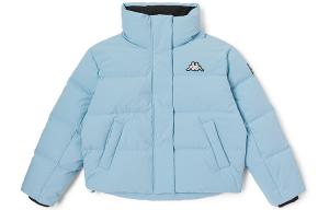 Сплошной цвет воротник стойка короткая пуховая куртка женская Kappa, forget-me-not синий-8643