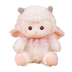 Плюшевая кукла Powder Puff Lamb высотой 20см/30см MLING, белый