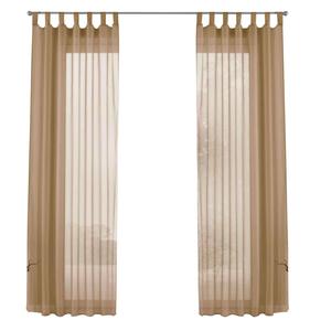 Штора-петля набор вуалей 2 шт песочный Gardinenbox, песочный