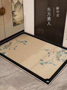 Xinglianxin Ковер 120х120 см для входной двери в китайском стиле, с ворсовым узором, домашний